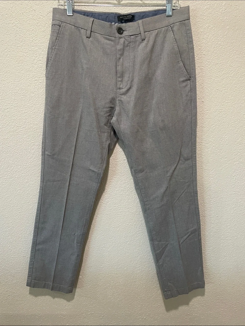 Mens Banana Republic Kentfield Pant, grey, 31 30